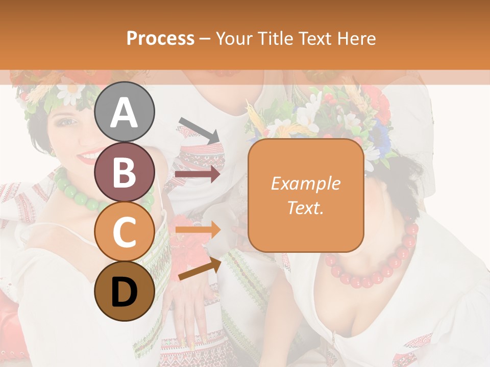 Make Embroidery Red PowerPoint Template