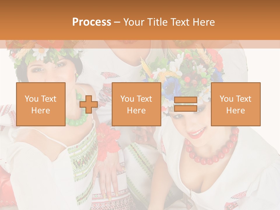 Make Embroidery Red PowerPoint Template