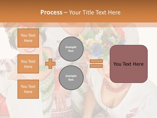 Make Embroidery Red PowerPoint Template