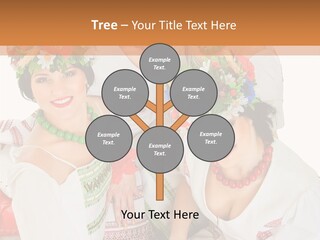 Make Embroidery Red PowerPoint Template