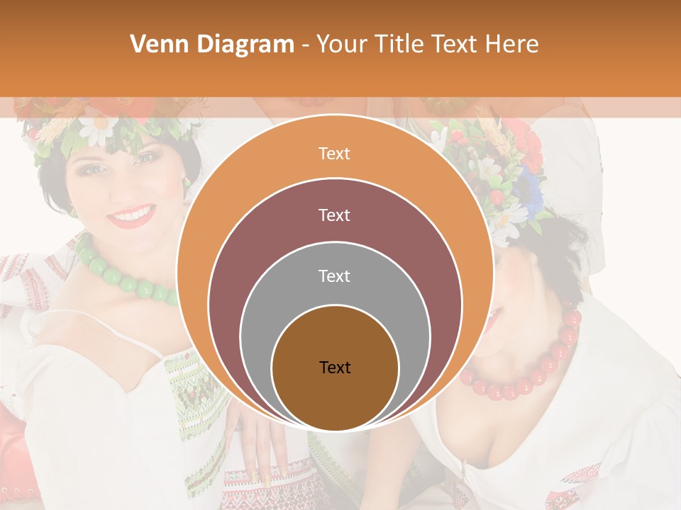 Make Embroidery Red PowerPoint Template