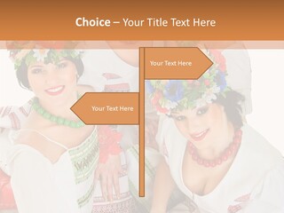 Make Embroidery Red PowerPoint Template