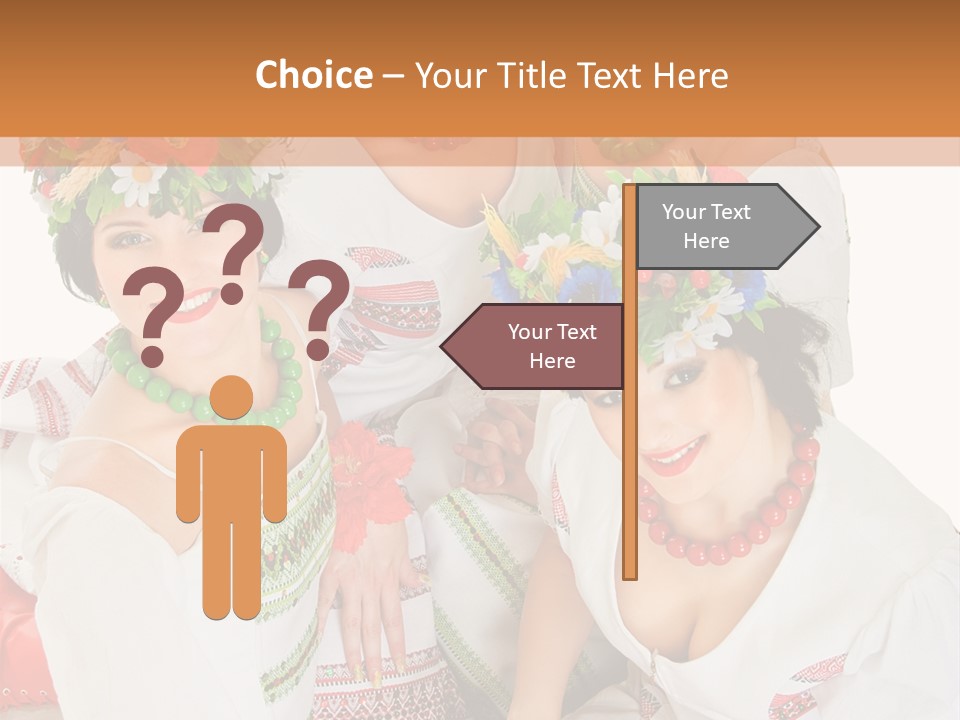 Make Embroidery Red PowerPoint Template