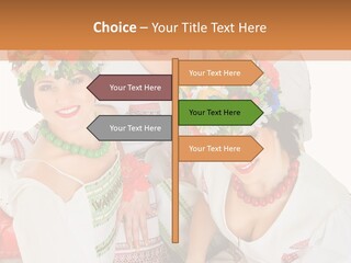 Make Embroidery Red PowerPoint Template