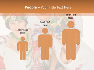 Make Embroidery Red PowerPoint Template