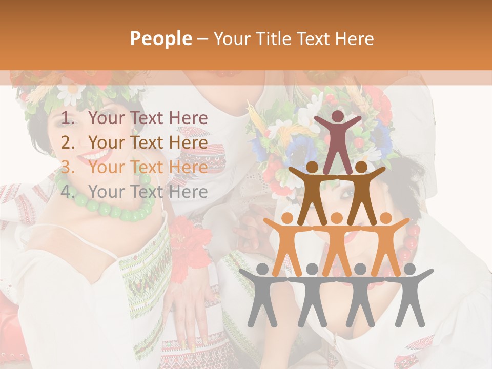 Make Embroidery Red PowerPoint Template