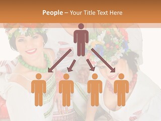 Make Embroidery Red PowerPoint Template