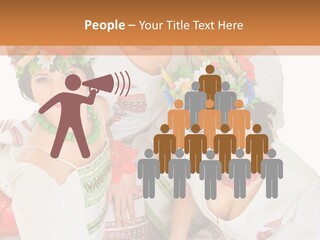 Make Embroidery Red PowerPoint Template