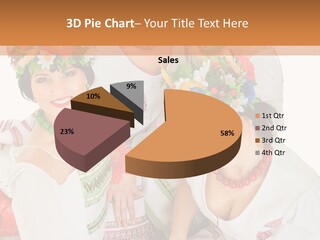 Make Embroidery Red PowerPoint Template