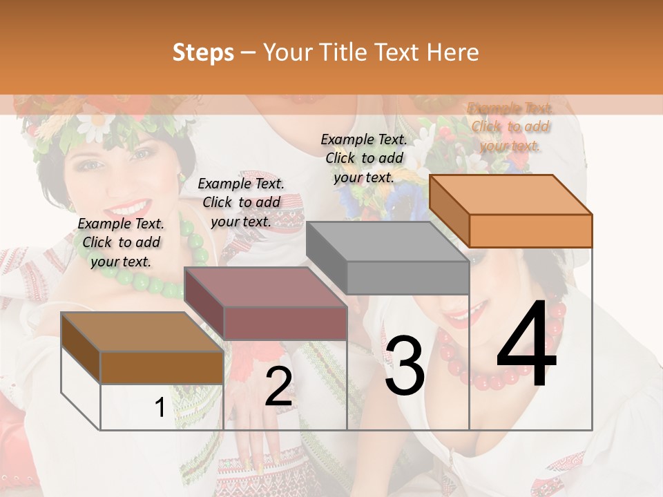 Make Embroidery Red PowerPoint Template