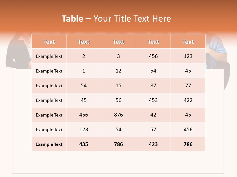 Person Large Strike PowerPoint Template
