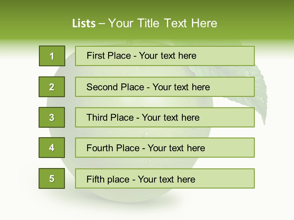 Nutrition Wet Drops PowerPoint Template
