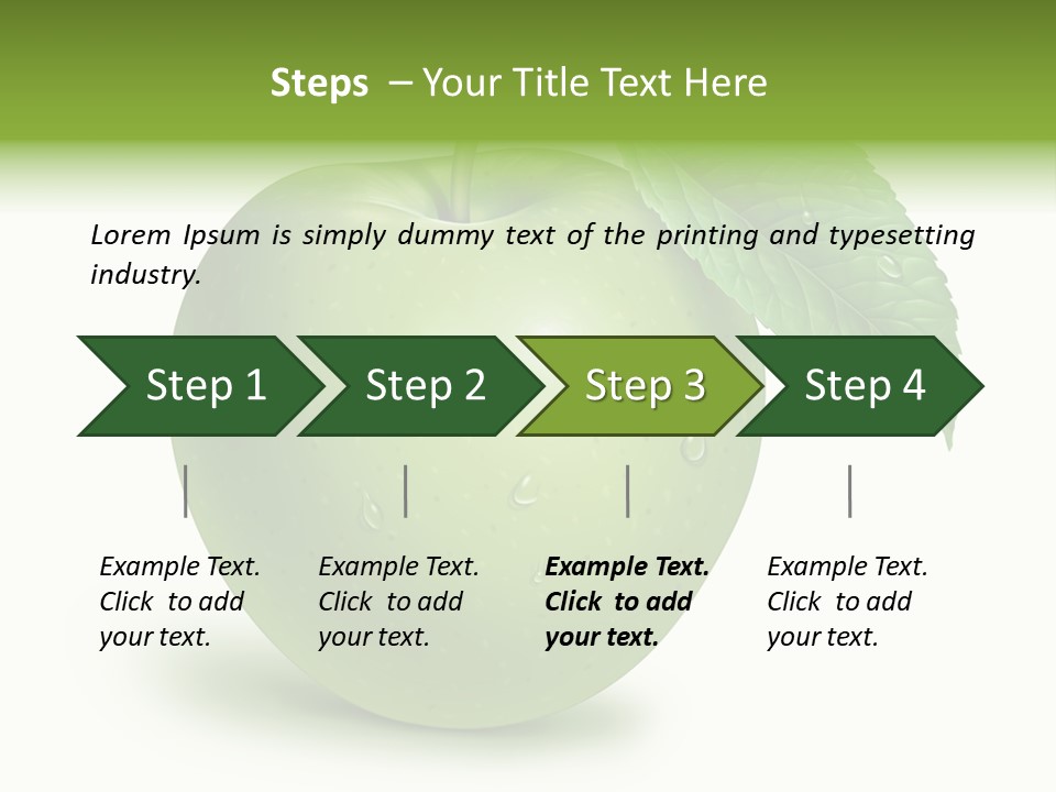 Nutrition Wet Drops PowerPoint Template