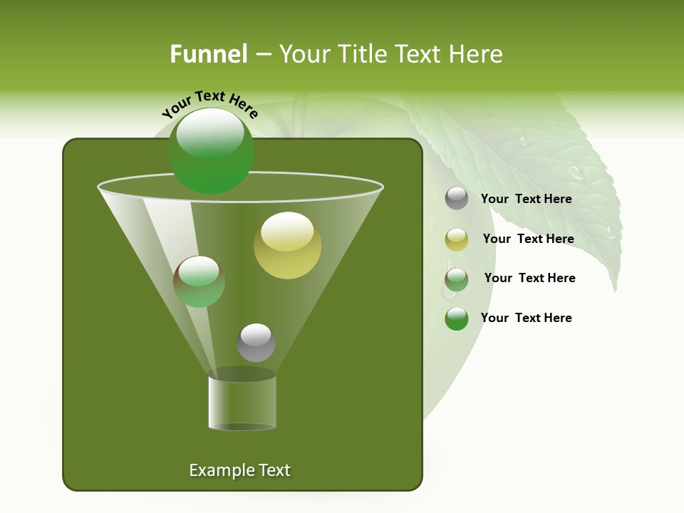 Nutrition Wet Drops PowerPoint Template
