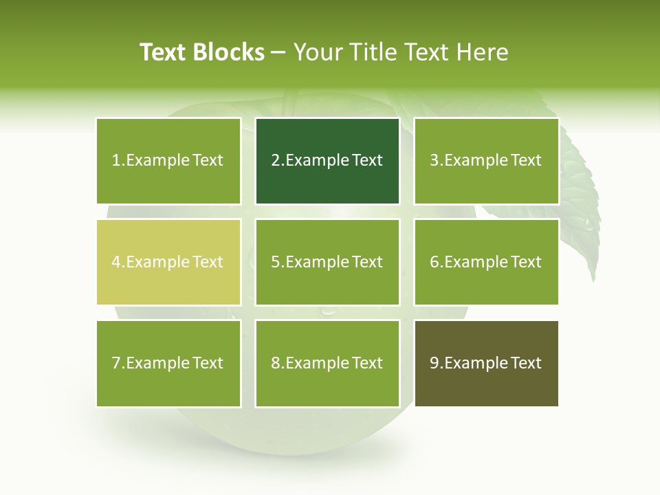 Nutrition Wet Drops PowerPoint Template