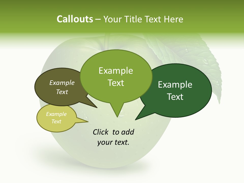 Nutrition Wet Drops PowerPoint Template