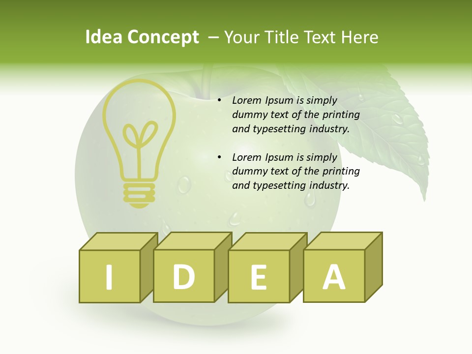 Nutrition Wet Drops PowerPoint Template