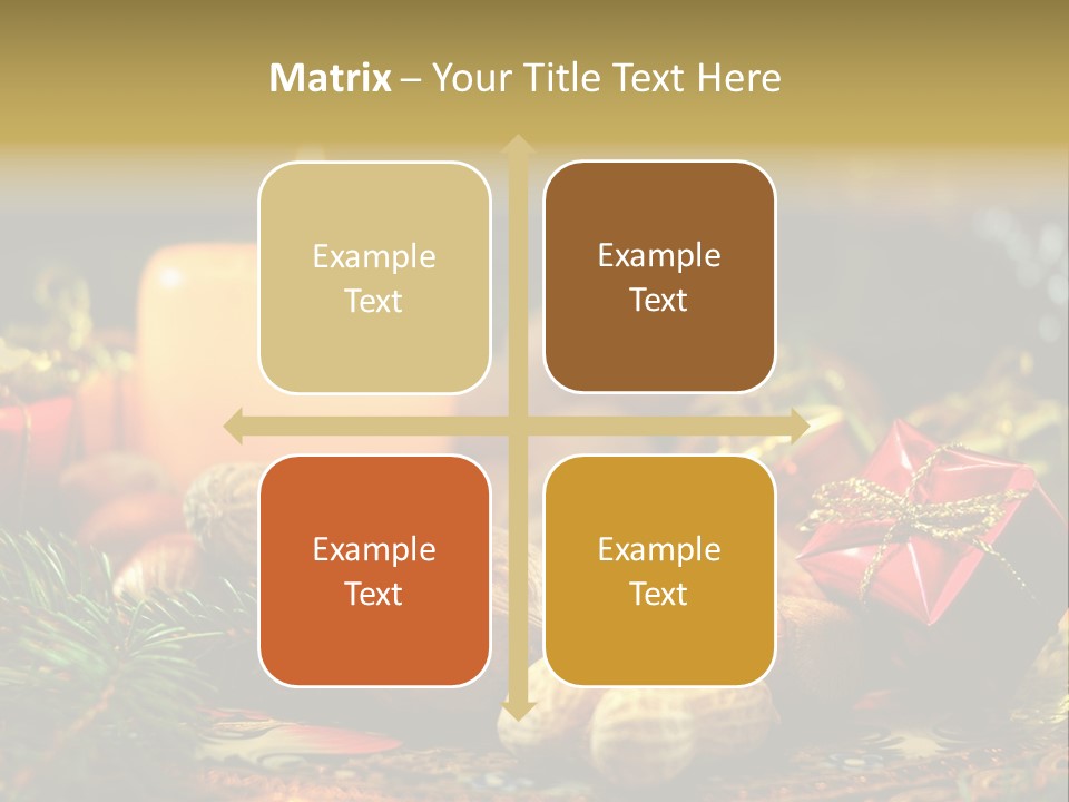 Surprise Romantic Bow PowerPoint Template