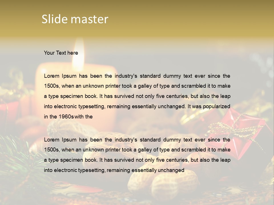 Surprise Romantic Bow PowerPoint Template