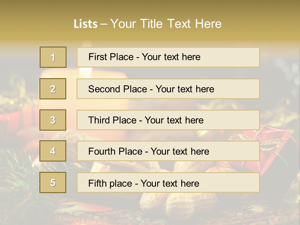 Surprise Romantic Bow PowerPoint Template