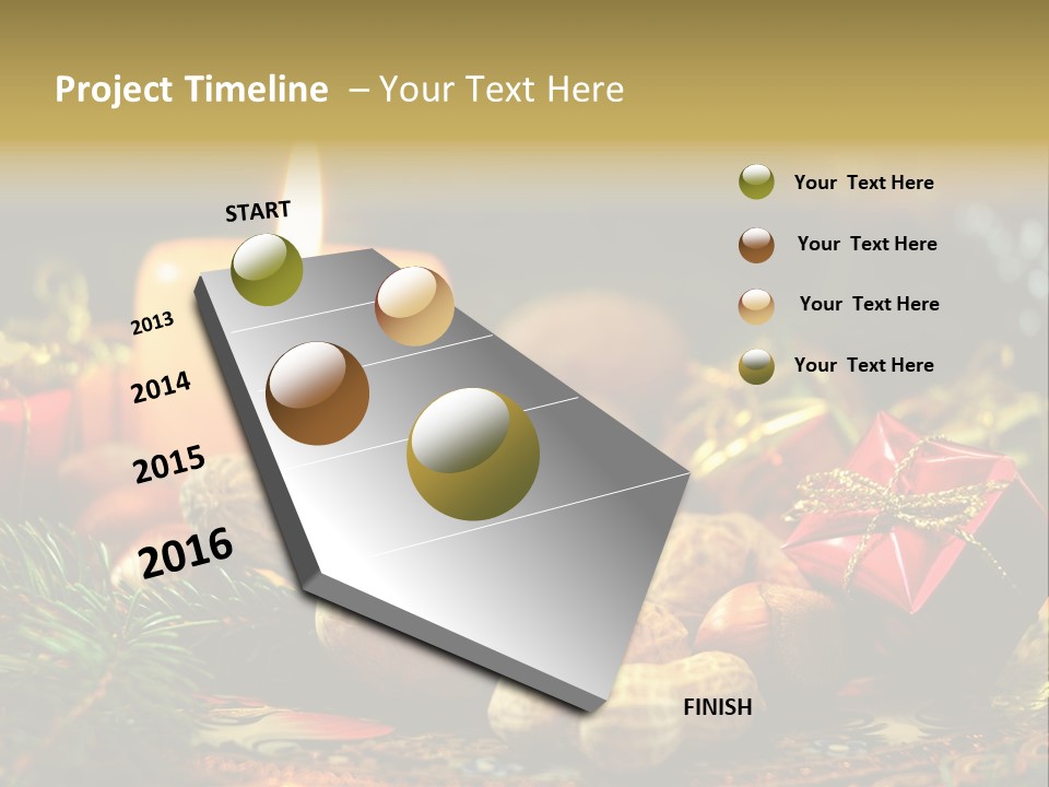 Surprise Romantic Bow PowerPoint Template