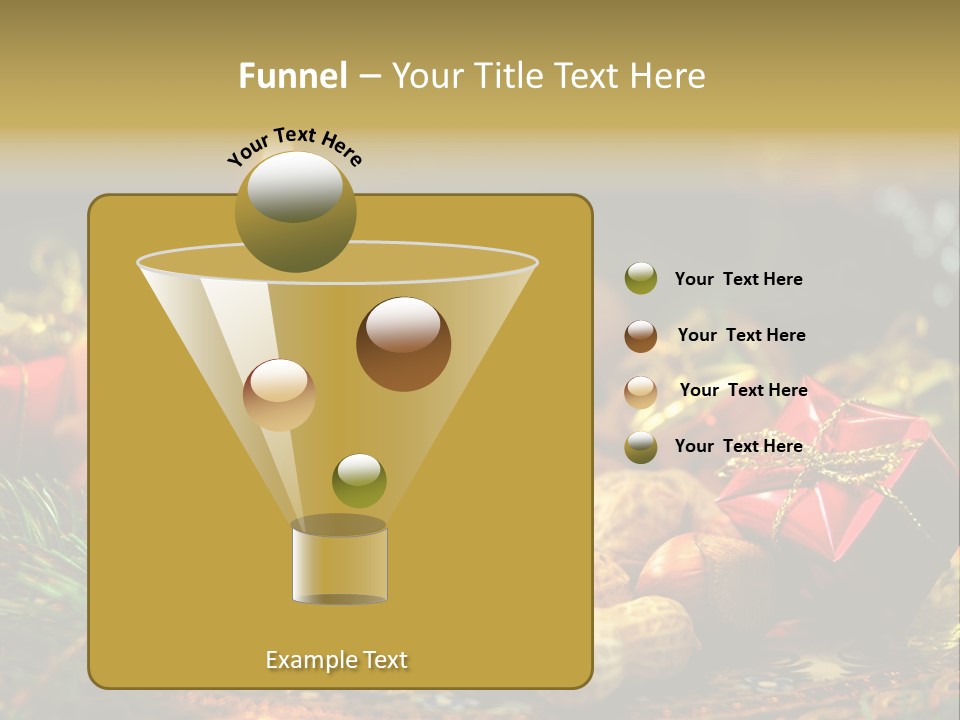 Surprise Romantic Bow PowerPoint Template