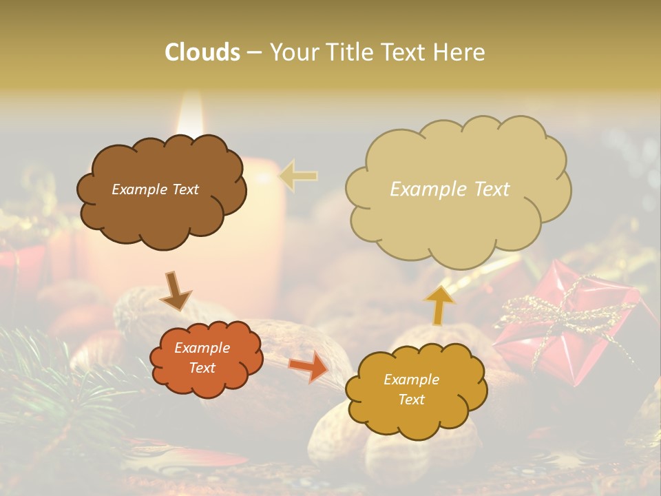 Surprise Romantic Bow PowerPoint Template