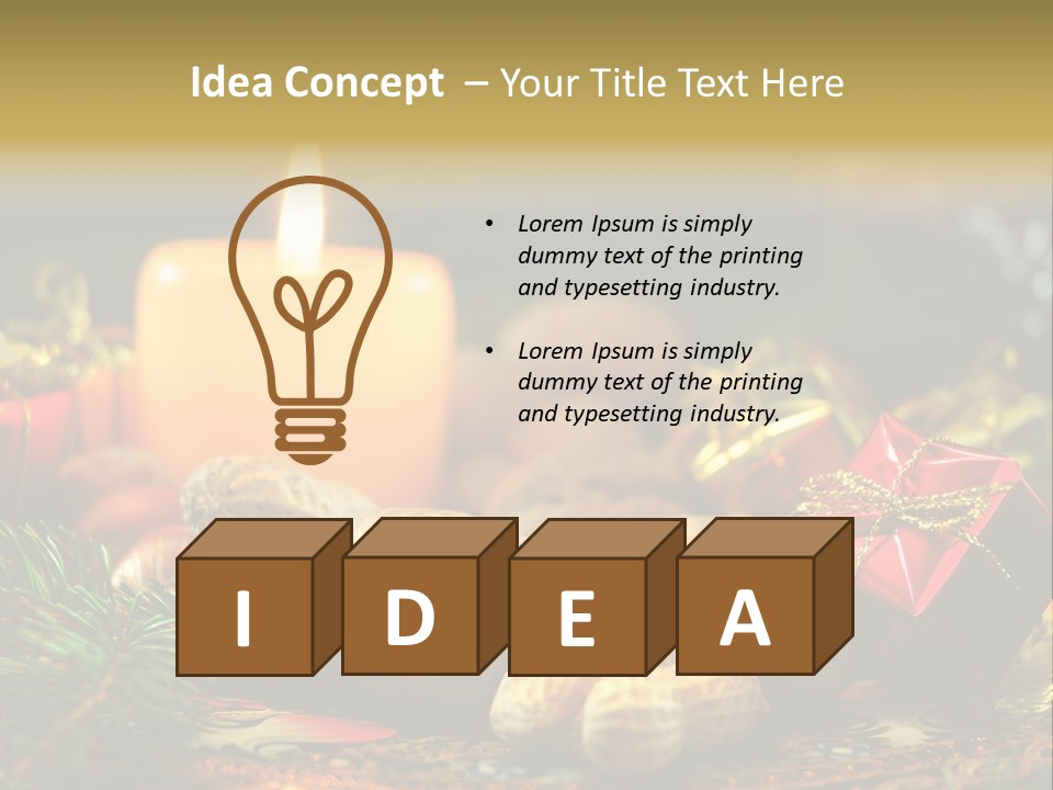 Surprise Romantic Bow PowerPoint Template