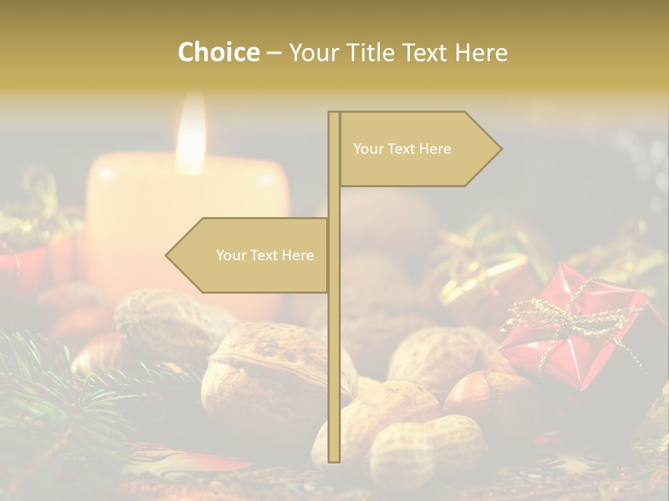 Surprise Romantic Bow PowerPoint Template