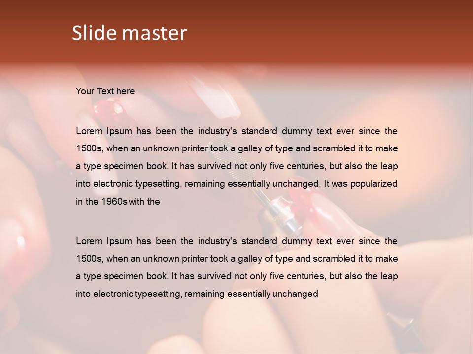 Therapy Beauty French PowerPoint Template