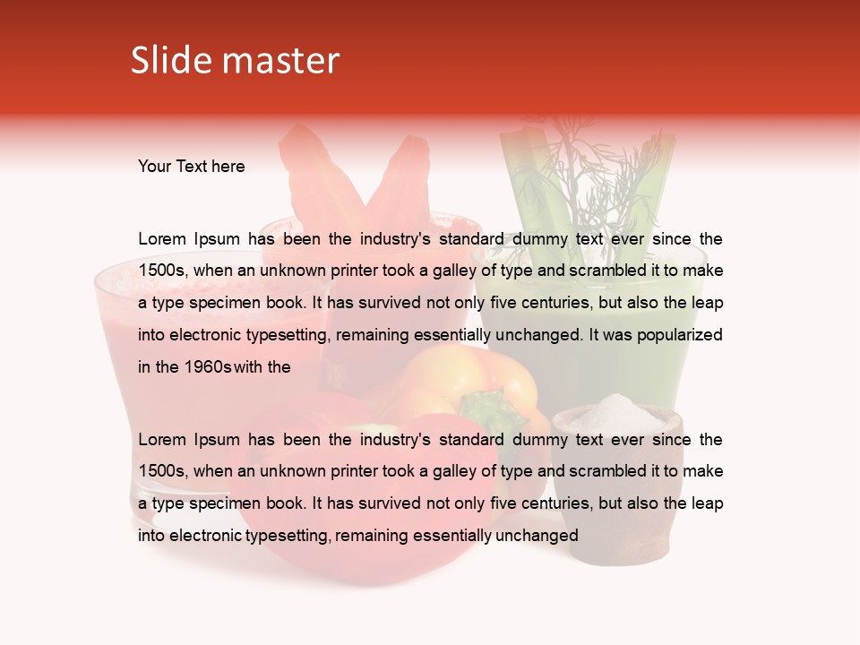 Isolated Health Detox PowerPoint Template