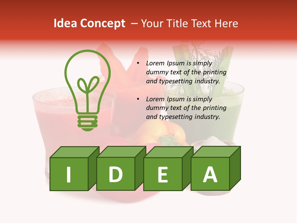 Isolated Health Detox PowerPoint Template