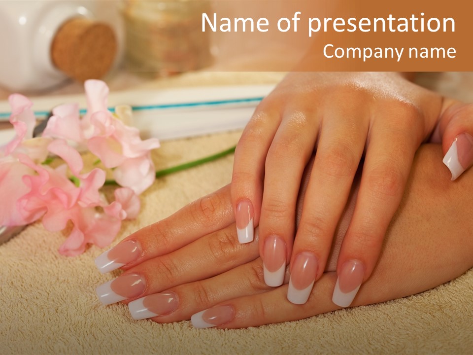 Human Healthy Nail PowerPoint Template