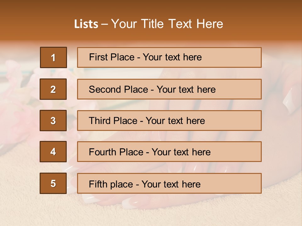 Human Healthy Nail PowerPoint Template