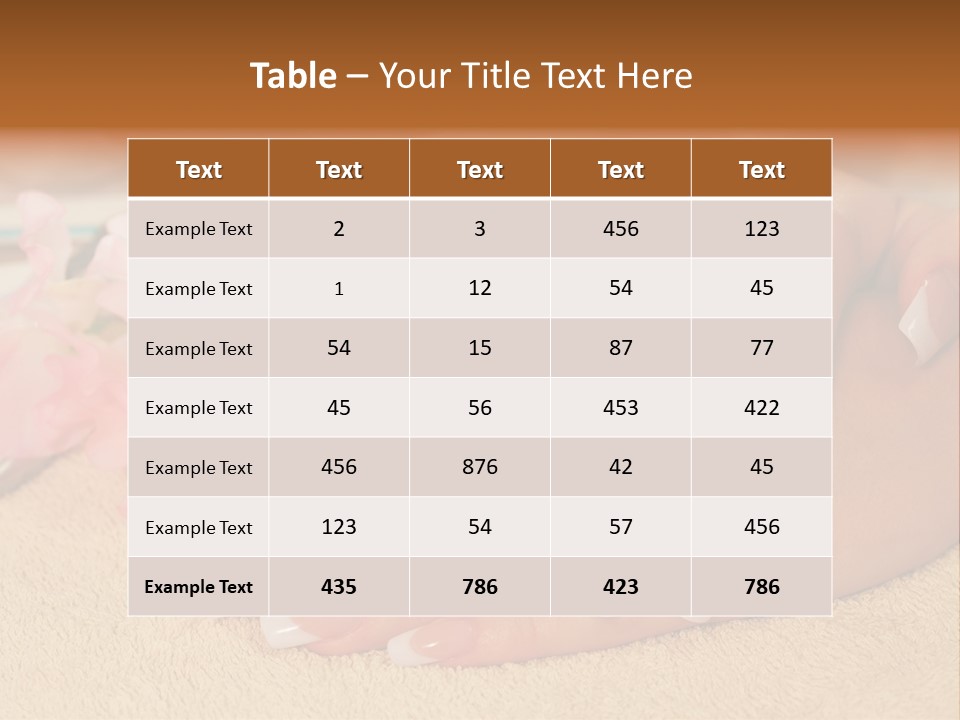 Human Healthy Nail PowerPoint Template