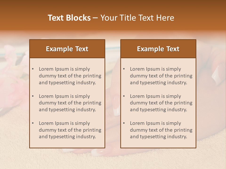 Human Healthy Nail PowerPoint Template