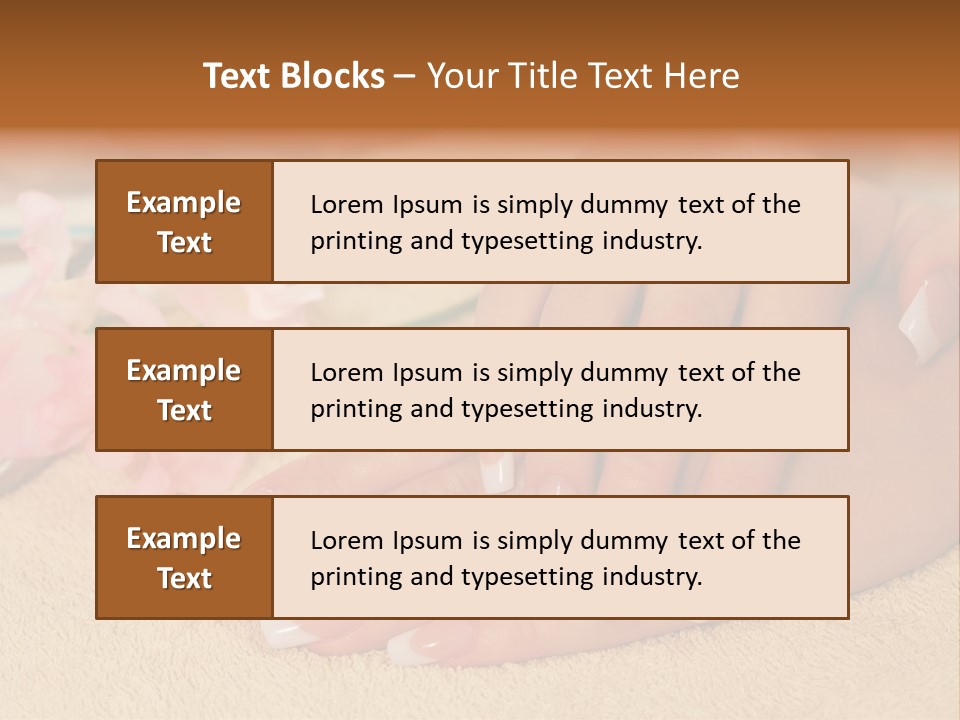 Human Healthy Nail PowerPoint Template