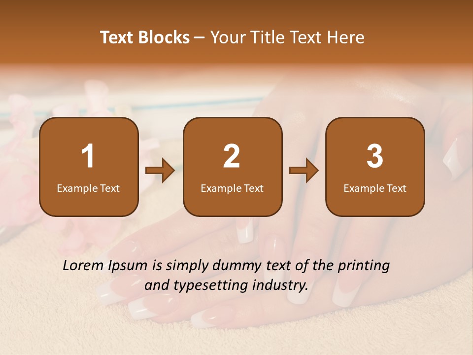 Human Healthy Nail PowerPoint Template