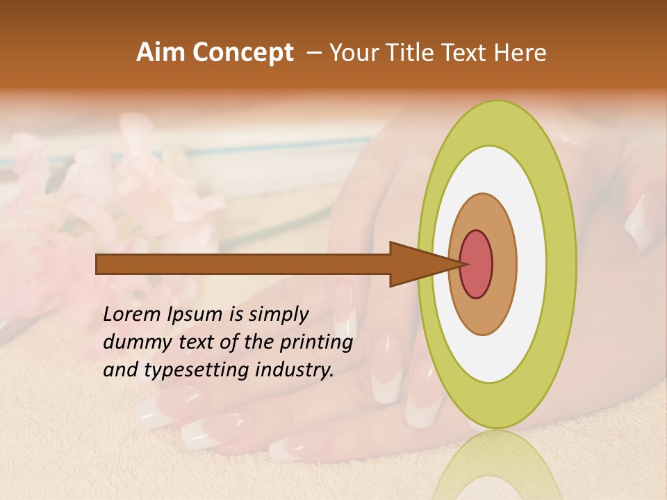 Human Healthy Nail PowerPoint Template