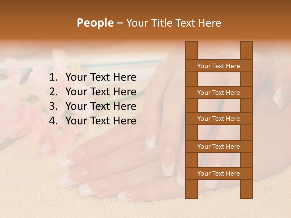 Human Healthy Nail PowerPoint Template