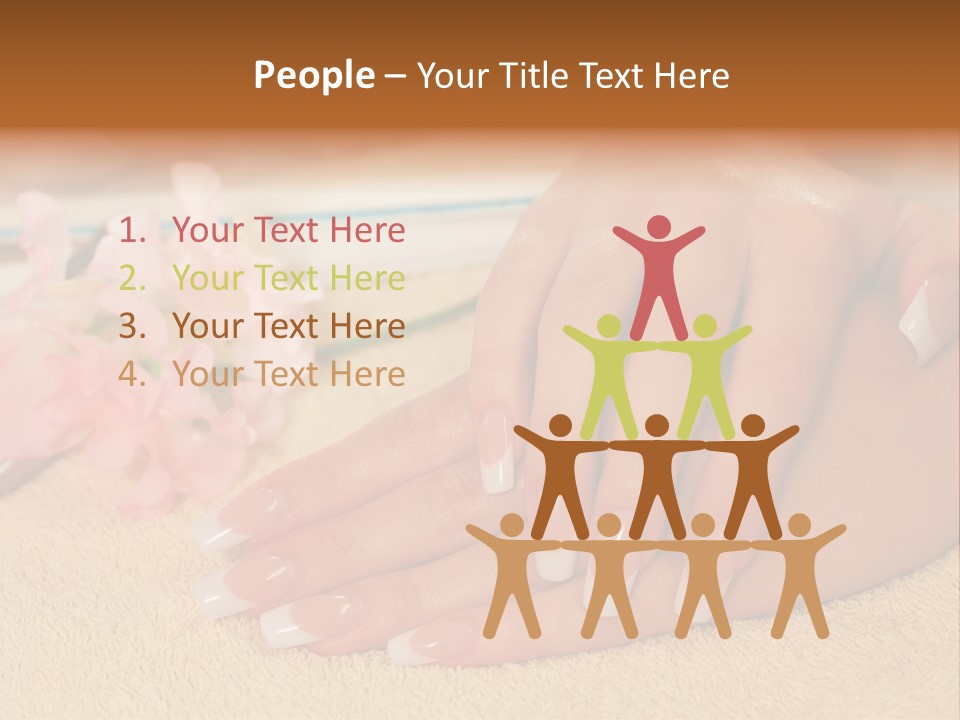 Human Healthy Nail PowerPoint Template