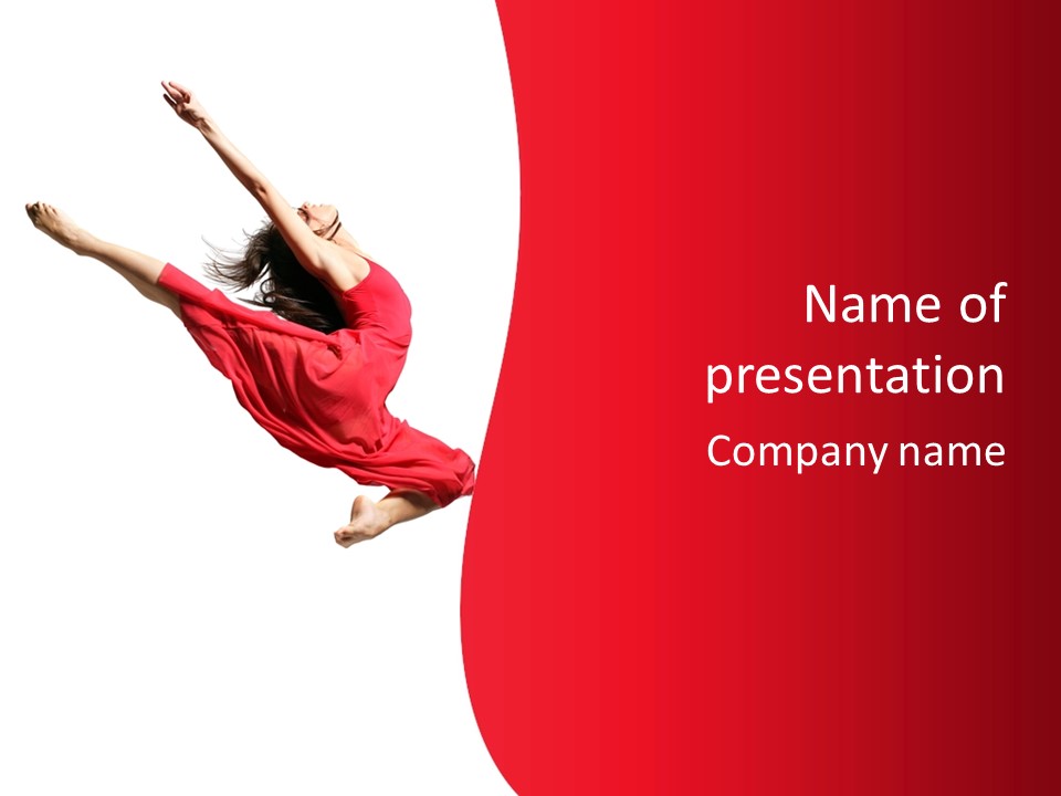 Ballet Sport Flexibility PowerPoint Template