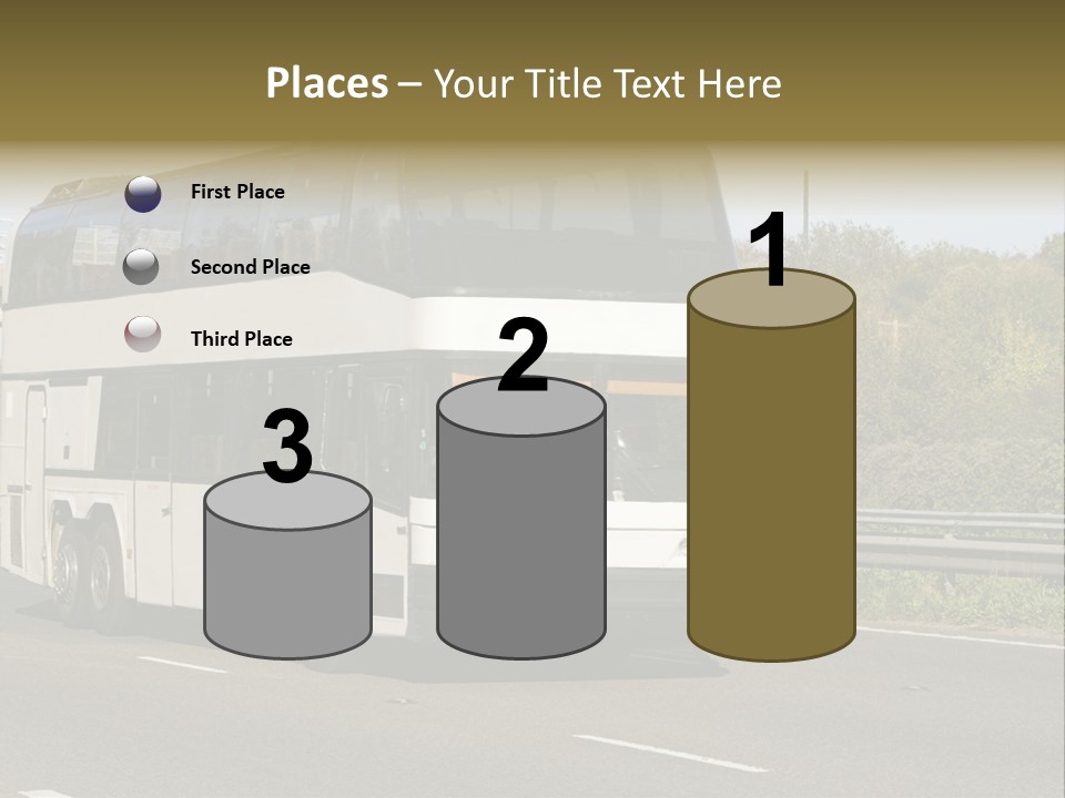 Highway Trees Journey PowerPoint Template