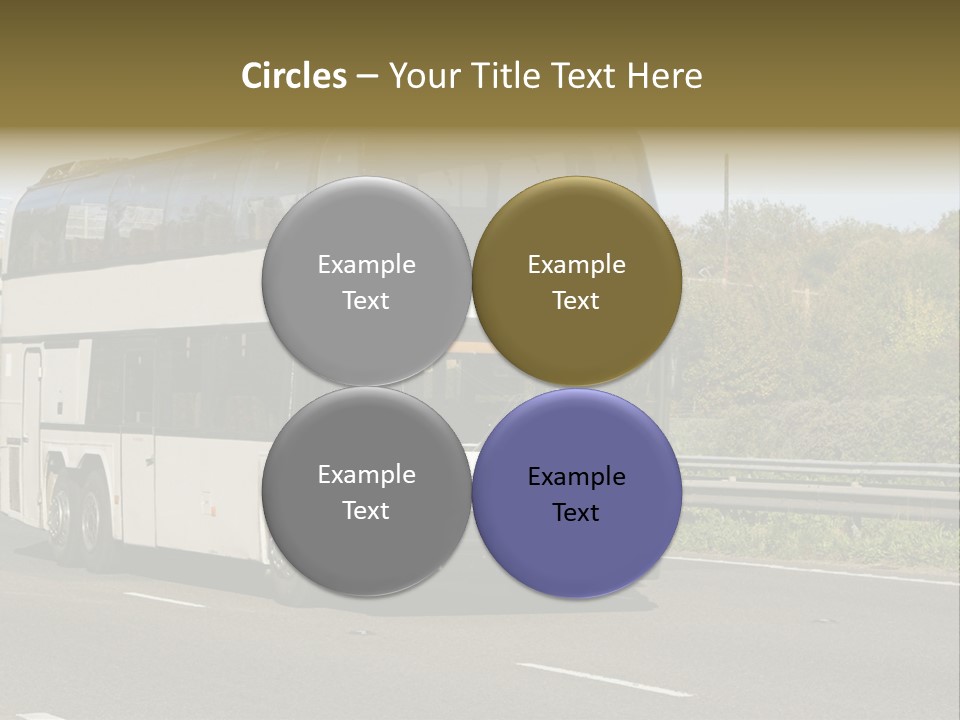 Highway Trees Journey PowerPoint Template