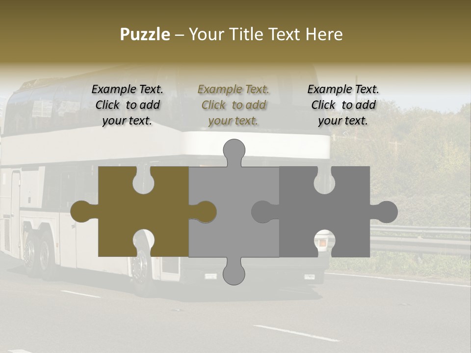 Highway Trees Journey PowerPoint Template