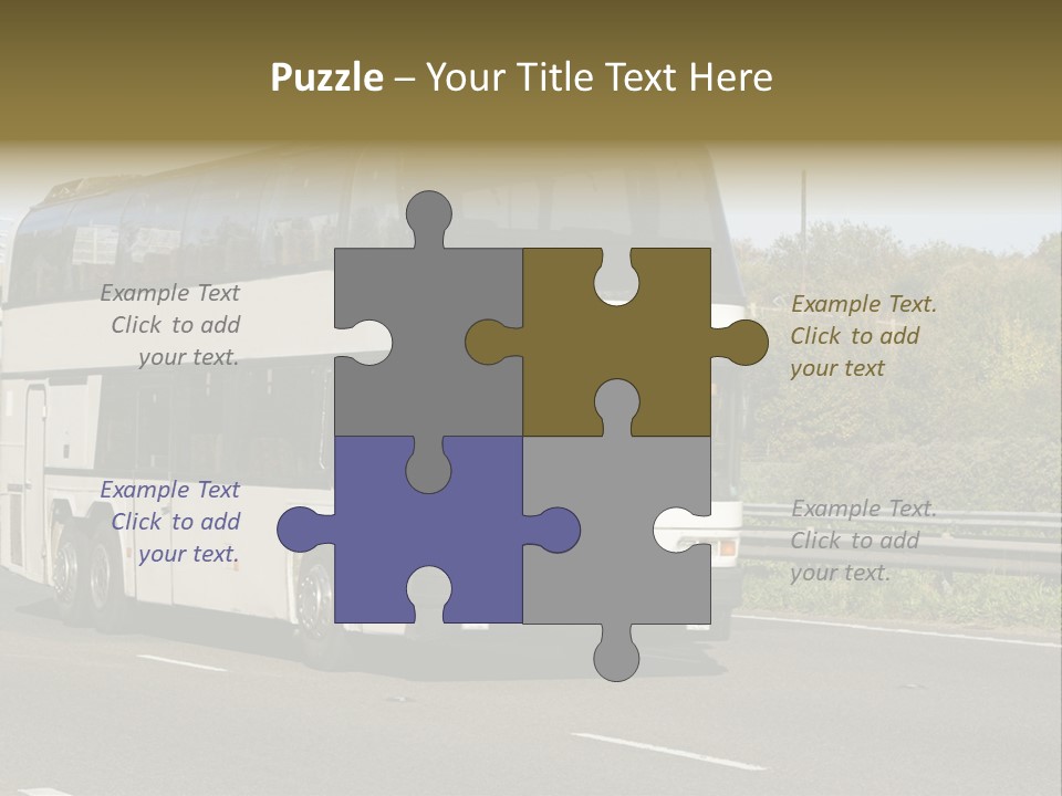 Highway Trees Journey PowerPoint Template