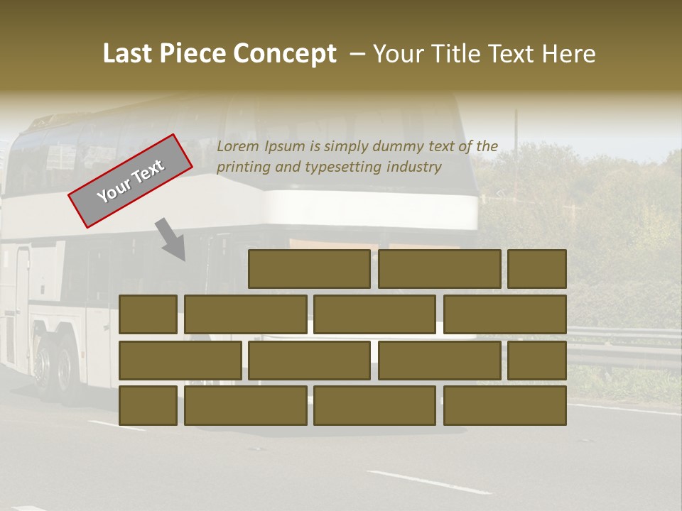 Highway Trees Journey PowerPoint Template