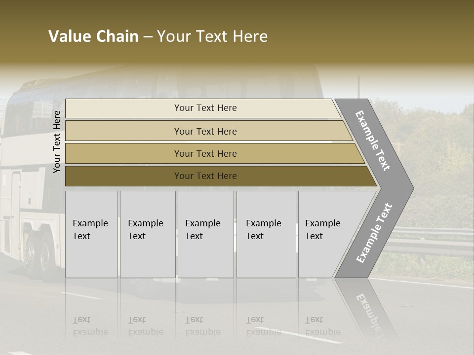 Highway Trees Journey PowerPoint Template