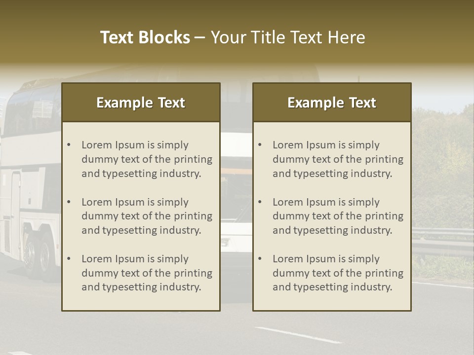 Highway Trees Journey PowerPoint Template