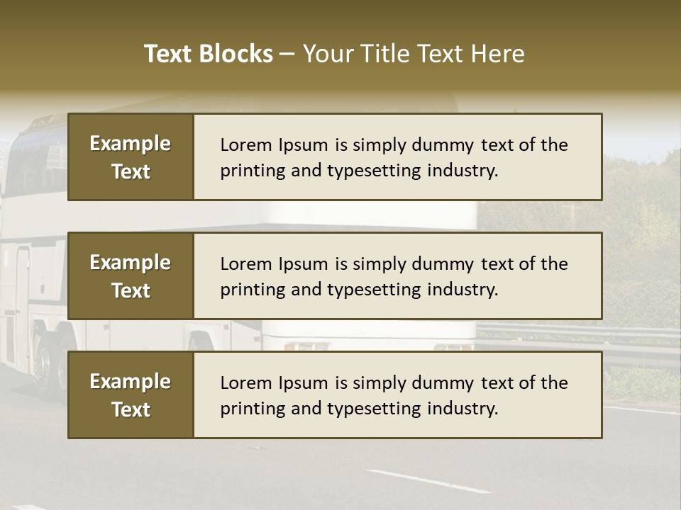 Highway Trees Journey PowerPoint Template